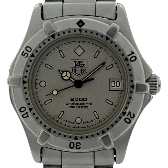 Tag Heuer 34mm Midsize Professional 2000 Series Grey Dial Watch - Picture 4 of 8